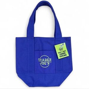 Trader Joe's Purple Canvas Tote Bag